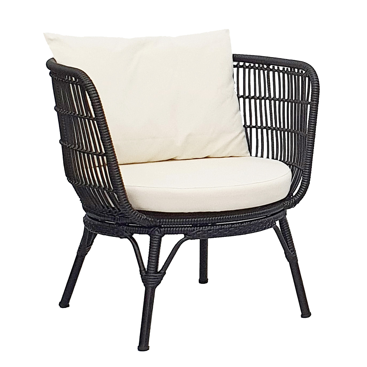 Clifton 3-piece outdoor set black
