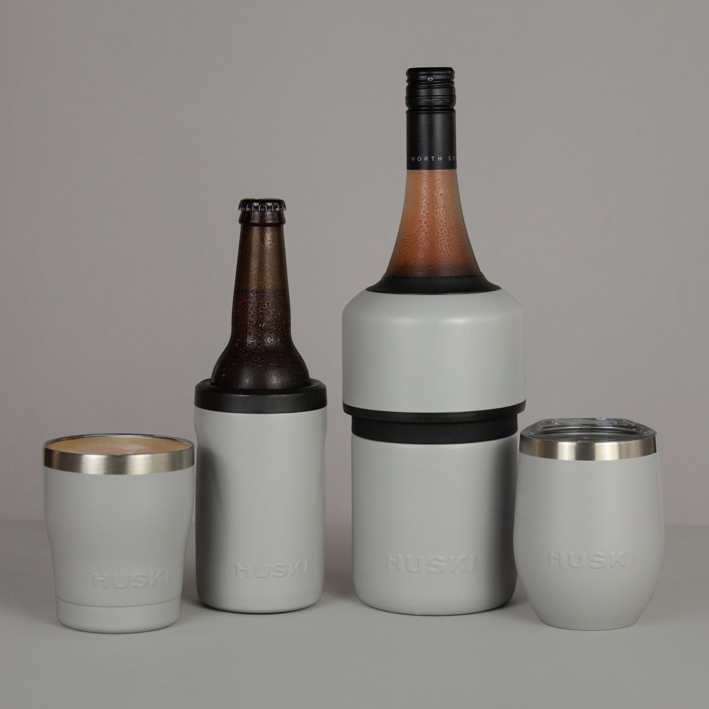 Huski wine cooler stone grey