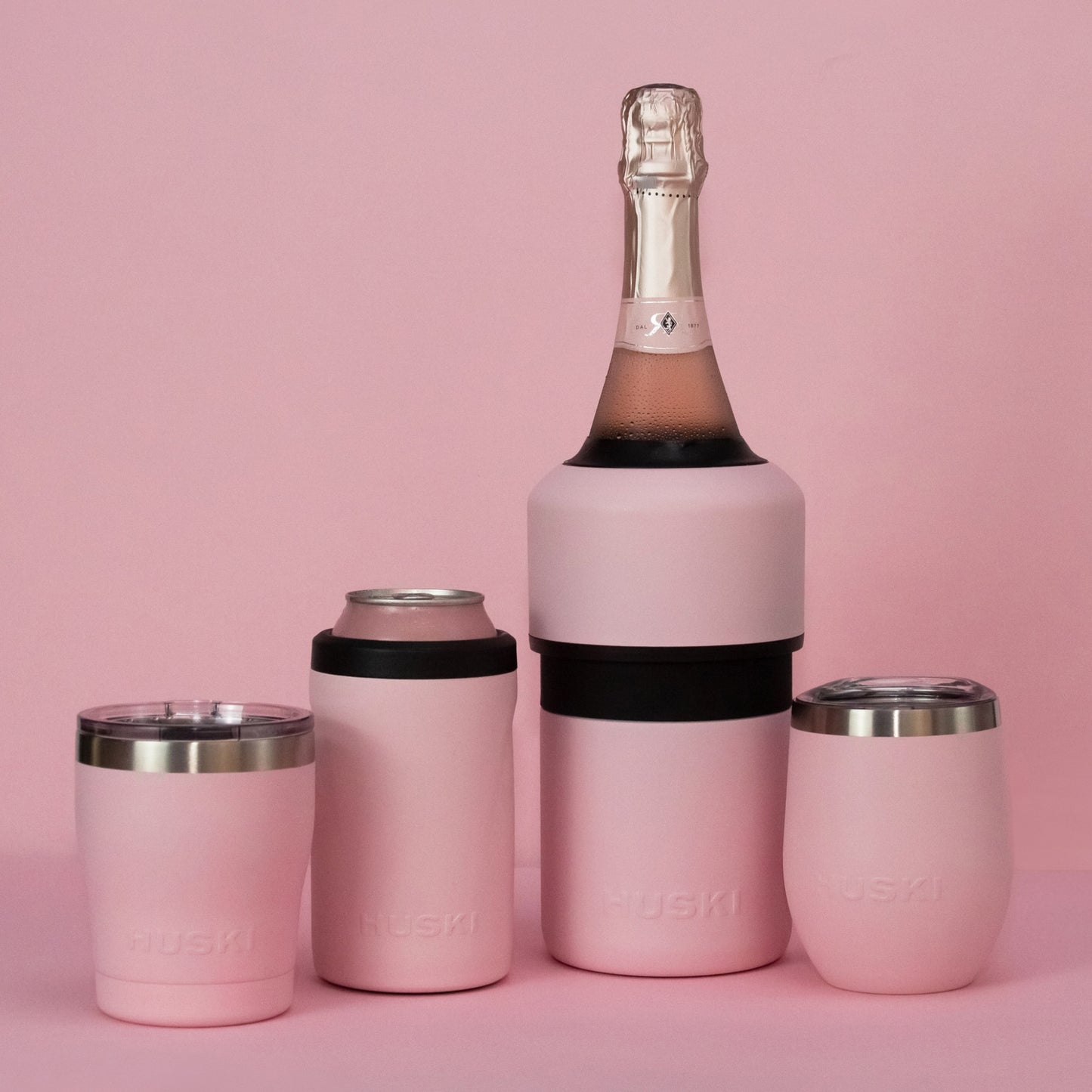 Huski wine tumbler powder pink 300ml