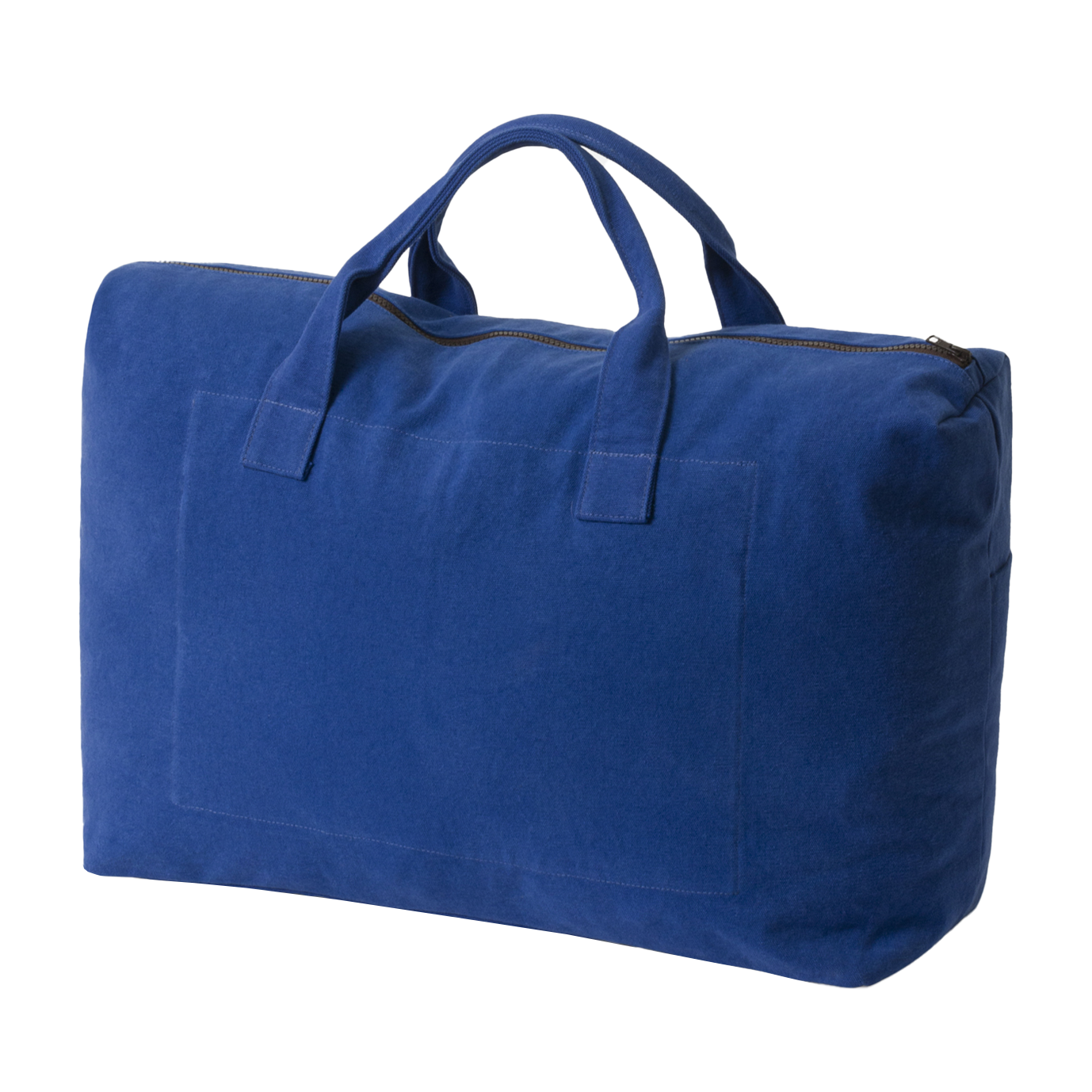 Contrast cotton weekender bag agean