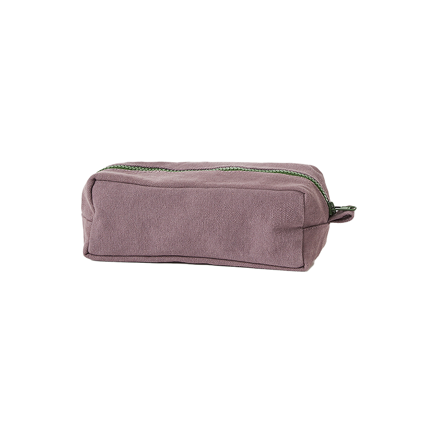 Contrast cotton wash bag lupin small