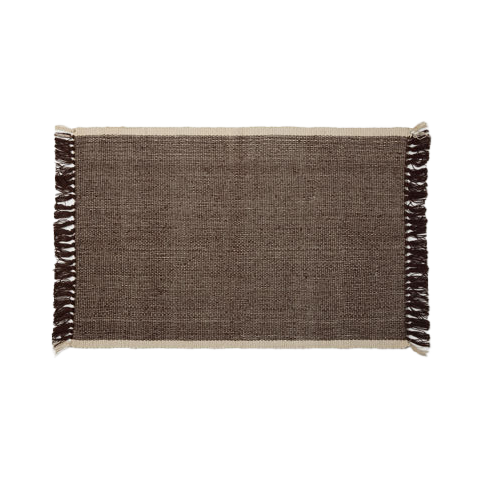 Cotton door mat cocoa 60 x 90cm