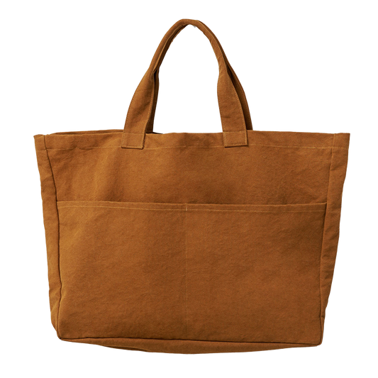 Cotton oversized carryall masala