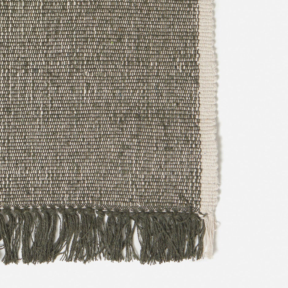 Cotton door mat olive 50 x 70cm