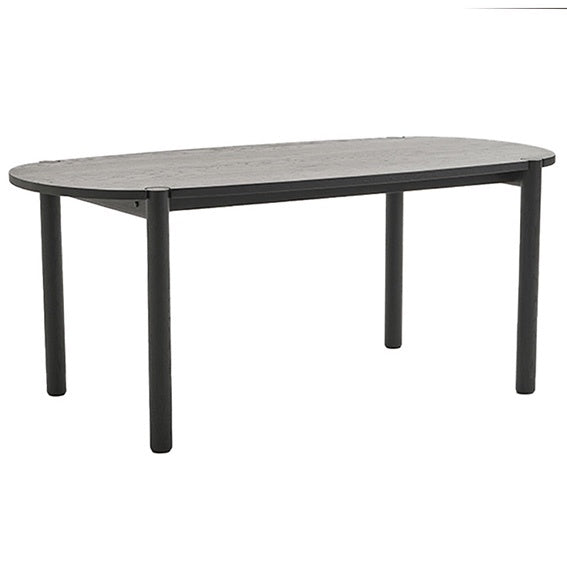 Cove oak dining table 180cm black
