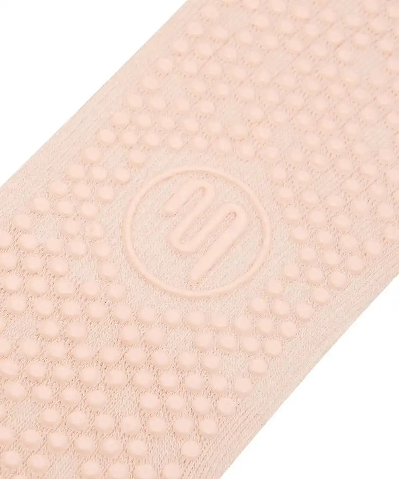 Crew pilates grip socks soft pink
