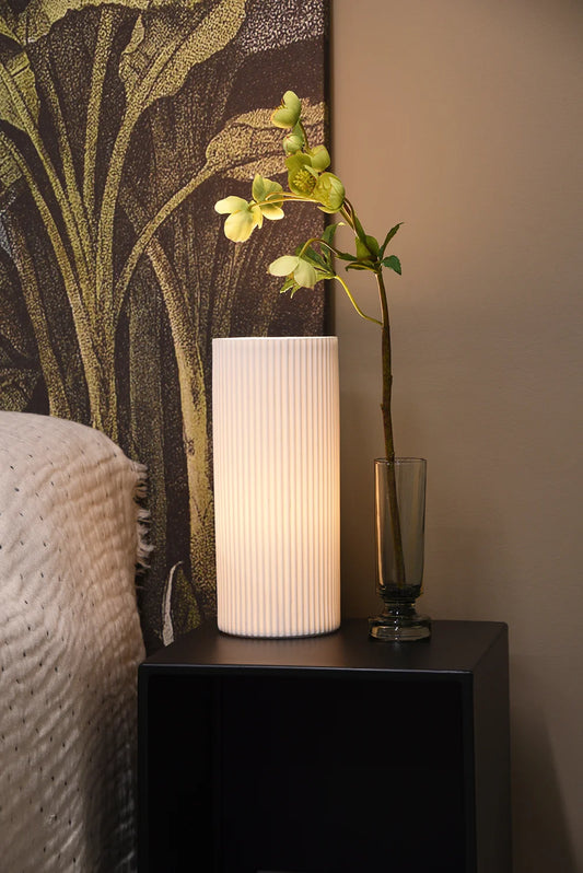 Cylindrical lines table lamp 36cm