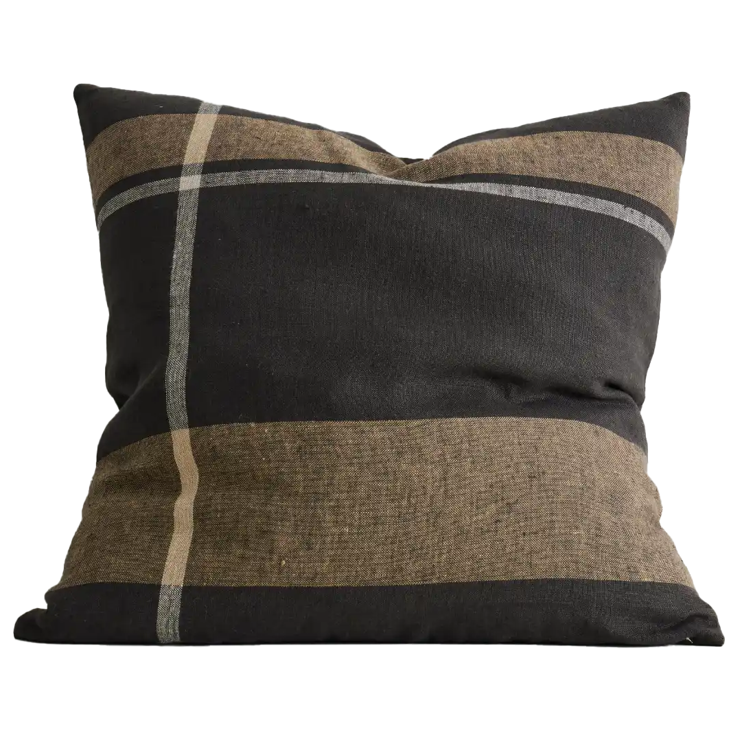 Dante linen cushion cover midnight 50cm