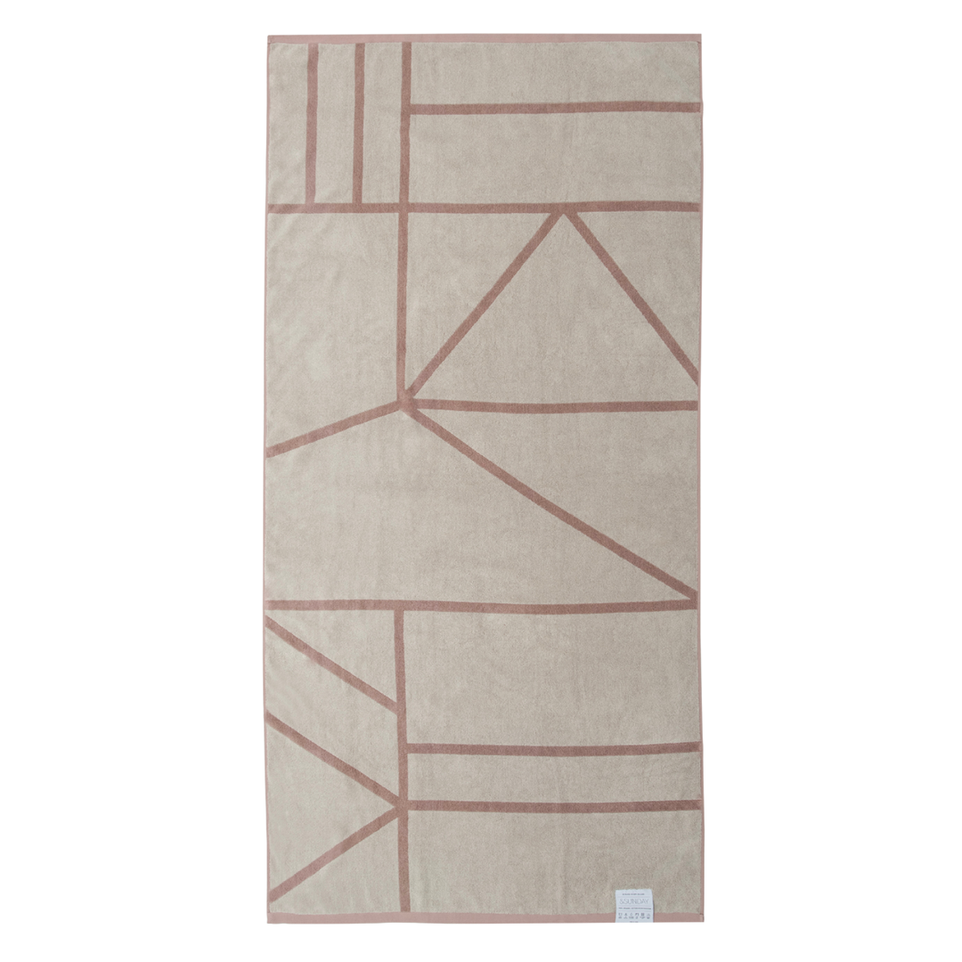 Journey organic cotton beach towel dune