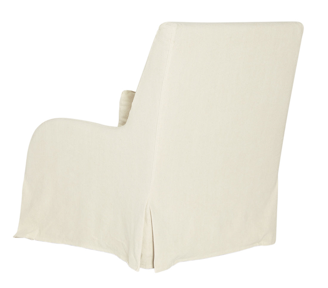 Elle slip cover armchair natural