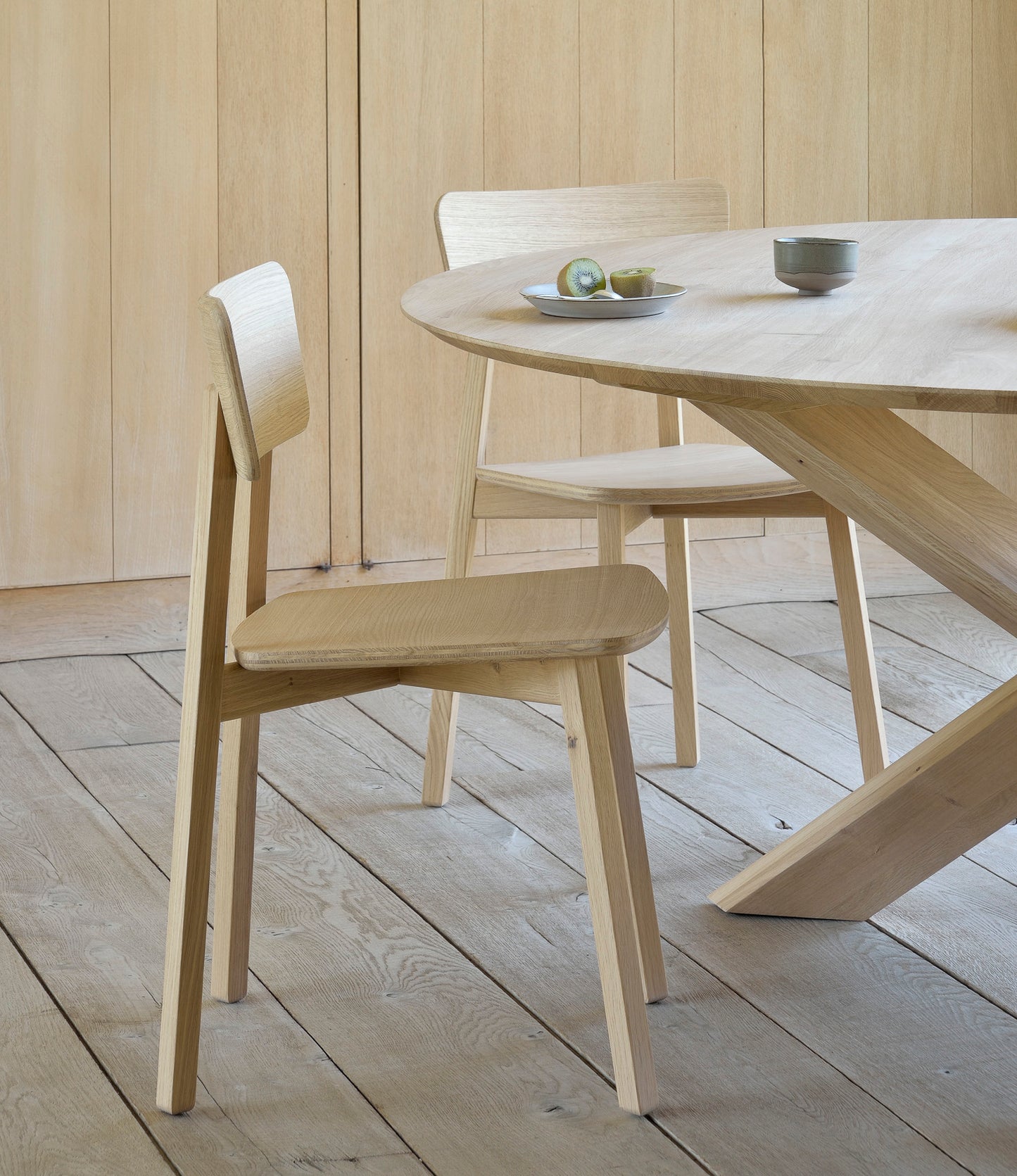 French oak dining chair