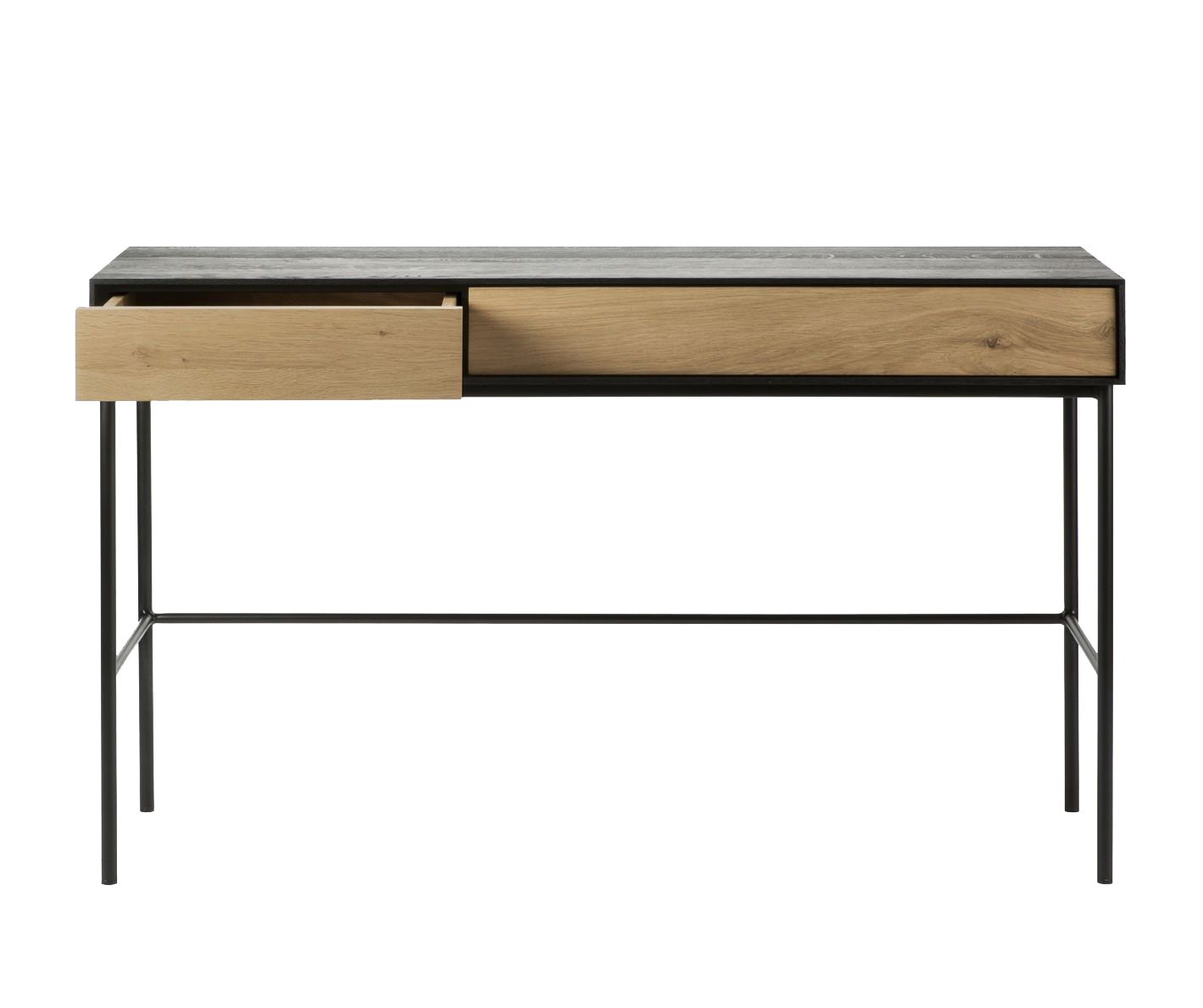 Ethnicraft blackbird oak desk 127cm long
