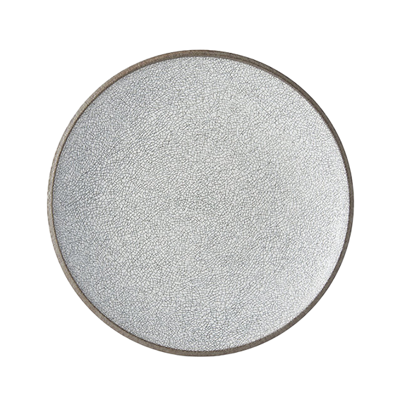 Crazed grey plate 25cm