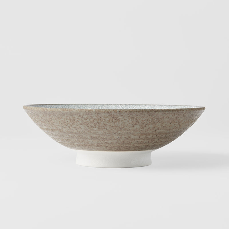 Crazed grey ramen bowl 25cm