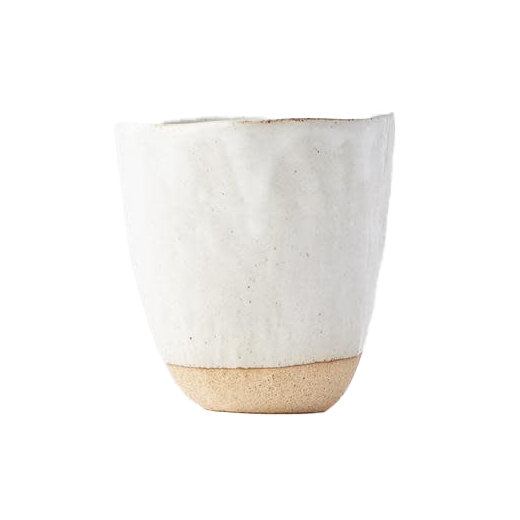 Organic shaped cup 275mls white