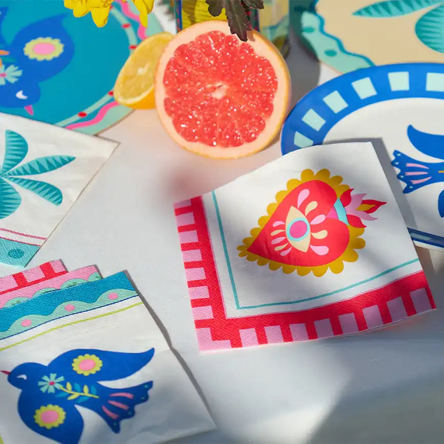 Fiesta bird paper napkins (20)