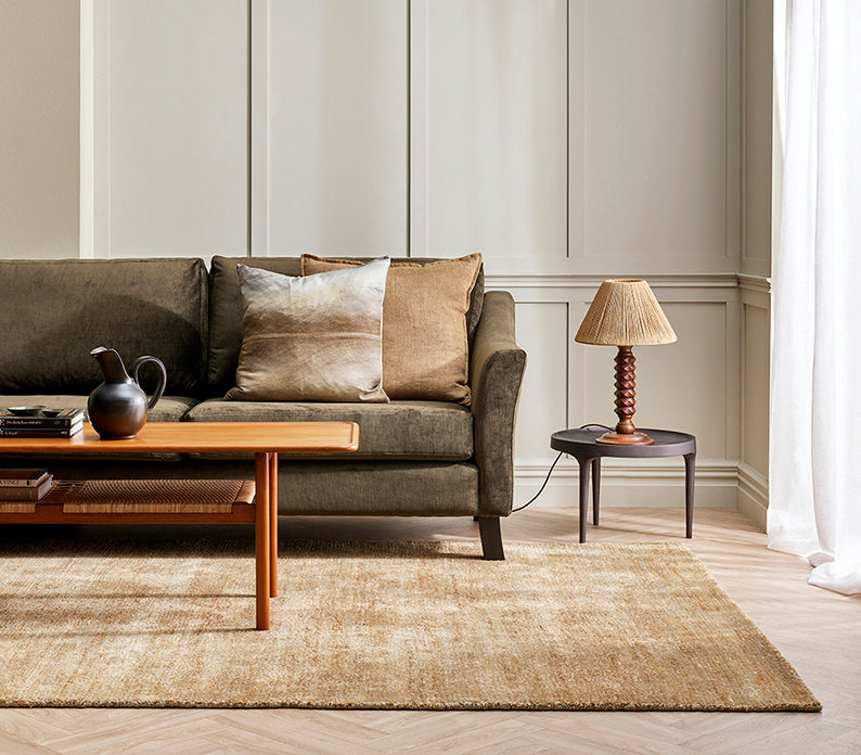 Flaxmill linen cushion cover fenugreek 60cm