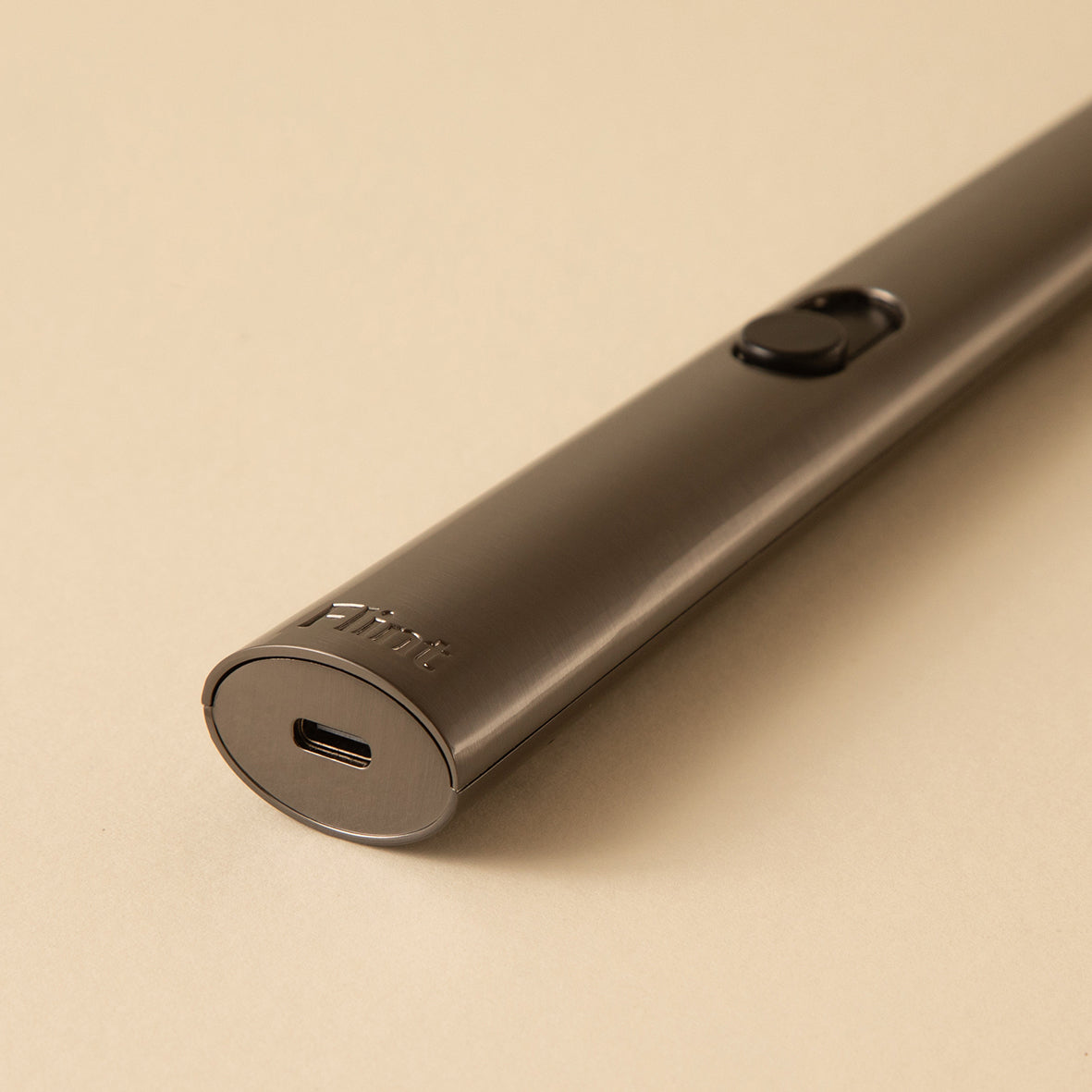 Flint rechargeable lighter gunmetal grey