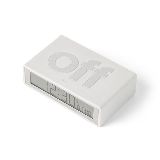 Lexon flip+ reversible alarm clock white