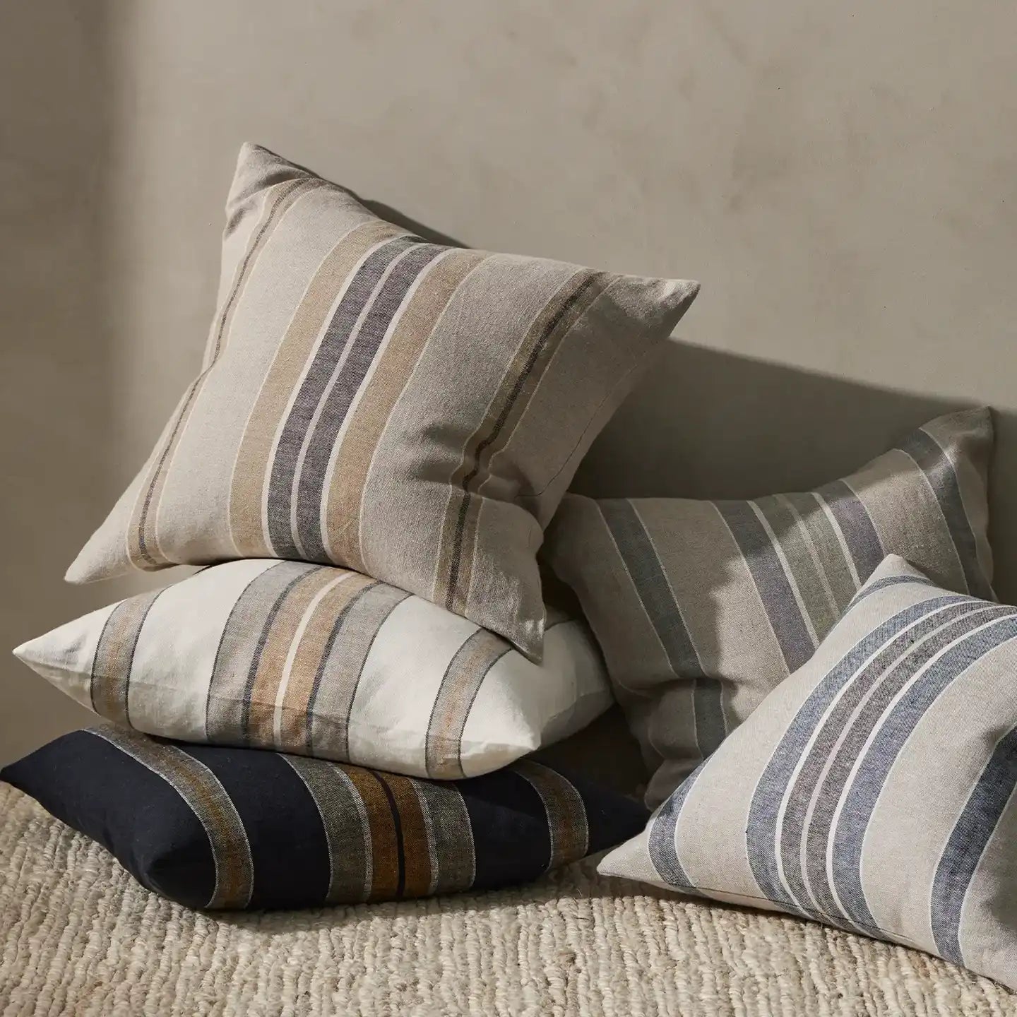 Franco linen cushion cover shadow 50cm