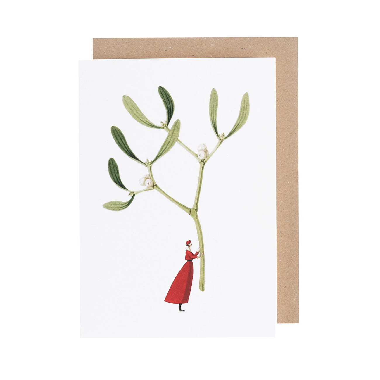 Laura Stoddart mistletoe illustration card small