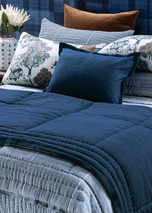 Genoa cushion cover denim 60 x 40cm