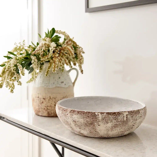 Glacier terracotta bowl 32cm