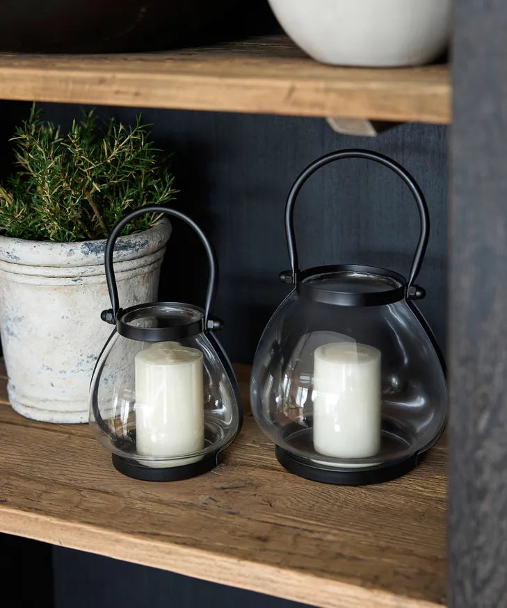 Glass milo lantern small