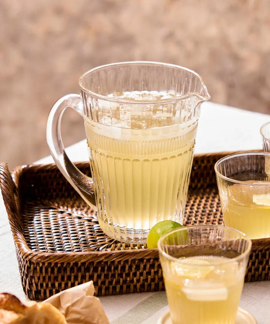 Glow glass serving jug olive 1500ml