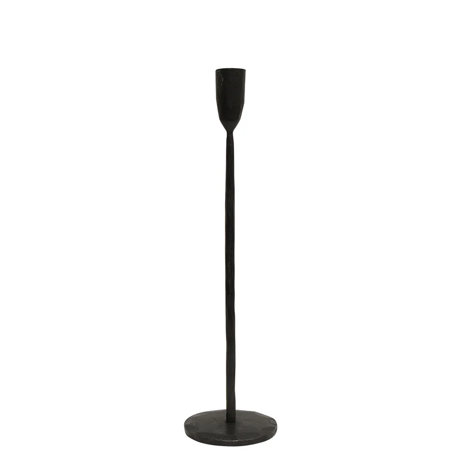 Hand forged candlestick 40cm high