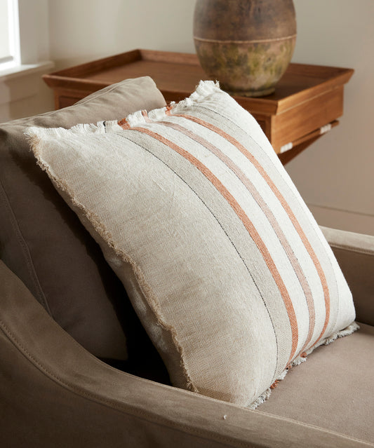 Herringbone striped cushion cover 50cm