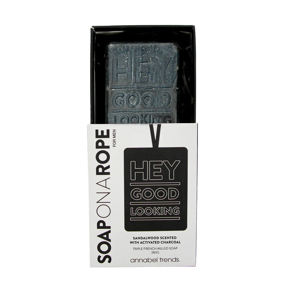 ‘Hey good looking’ soap on a rope
