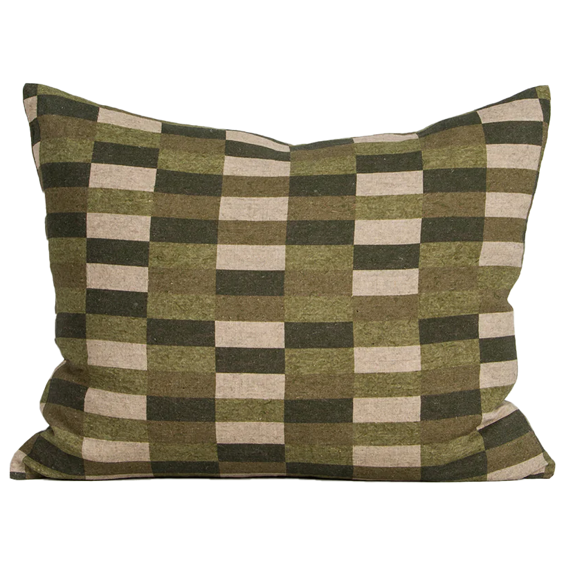 Hugo linen cushion cover forest 55 x 45cm