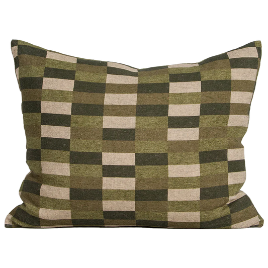 Hugo linen cushion cover forest 55 x 45cm