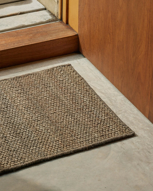 Ivano handwoven jute door mat 120cm graphite