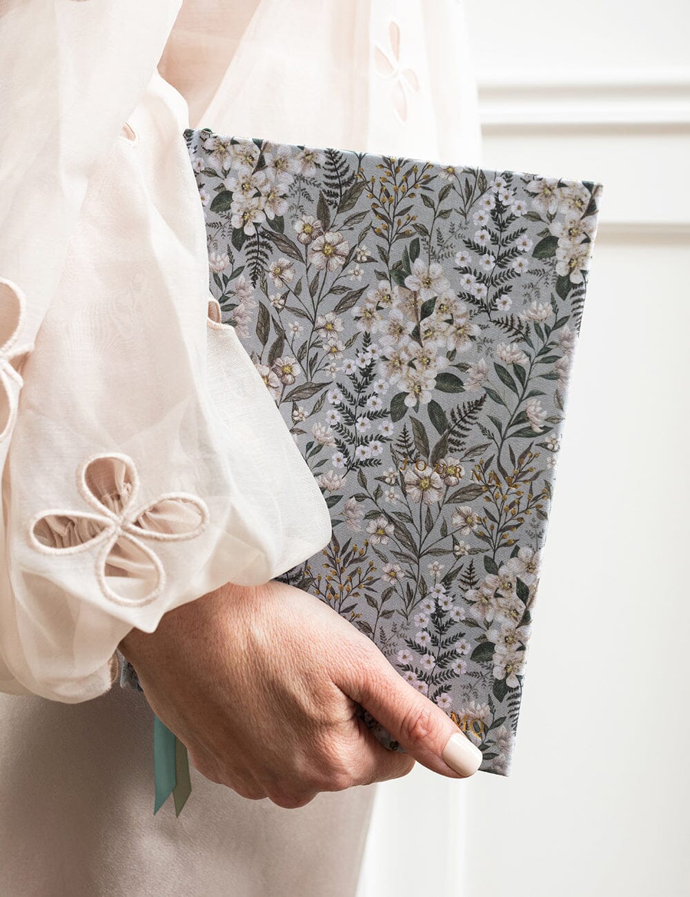 Ivory Garden linen bound journal ivory garden (bullet pages)