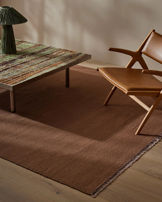 Jacqueline wool rug rosewood