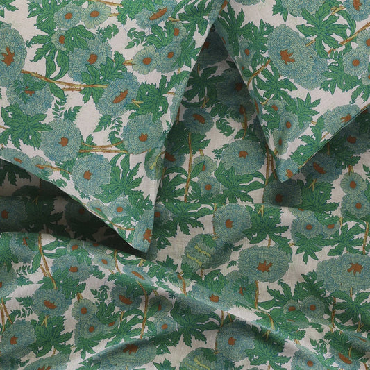 SOW Joan floral linen fitted sheet