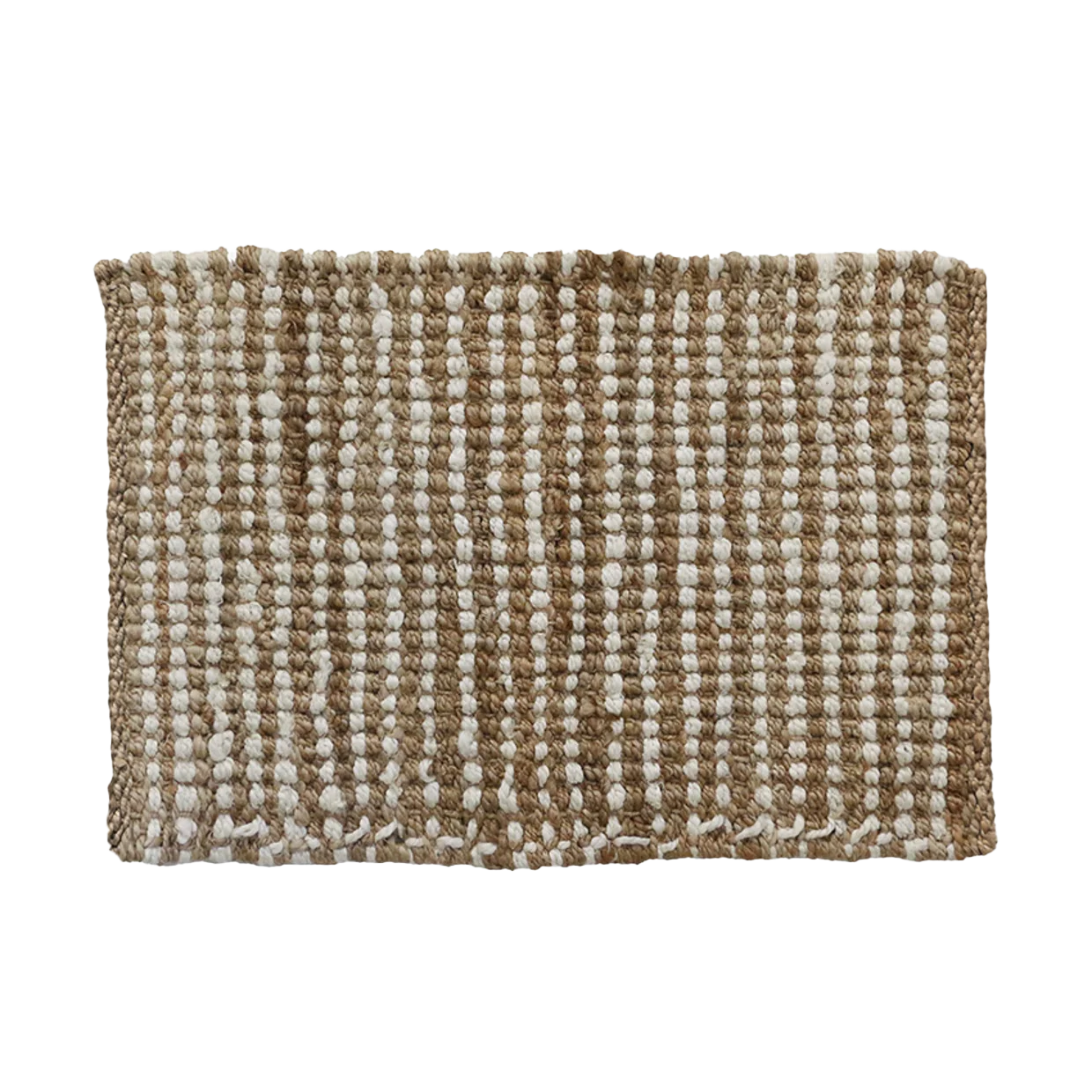 Jute waffle weave doormat natural 60 x 90cm