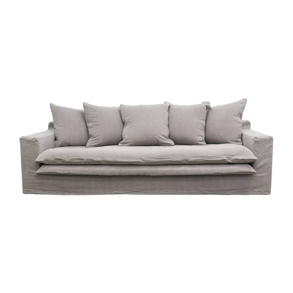 Asher slip cover 3.5 seater sofa concrete