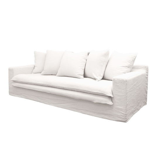 Asher slip cover 3.5 seater sofa milk