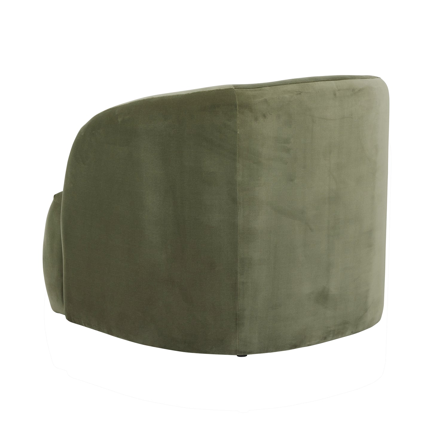 Kennedy Beckett velvet armchair olive green