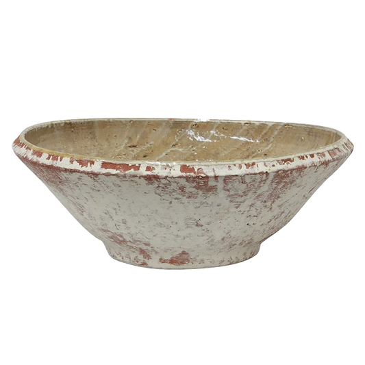Larsa rustic terracotta bowl 39cm