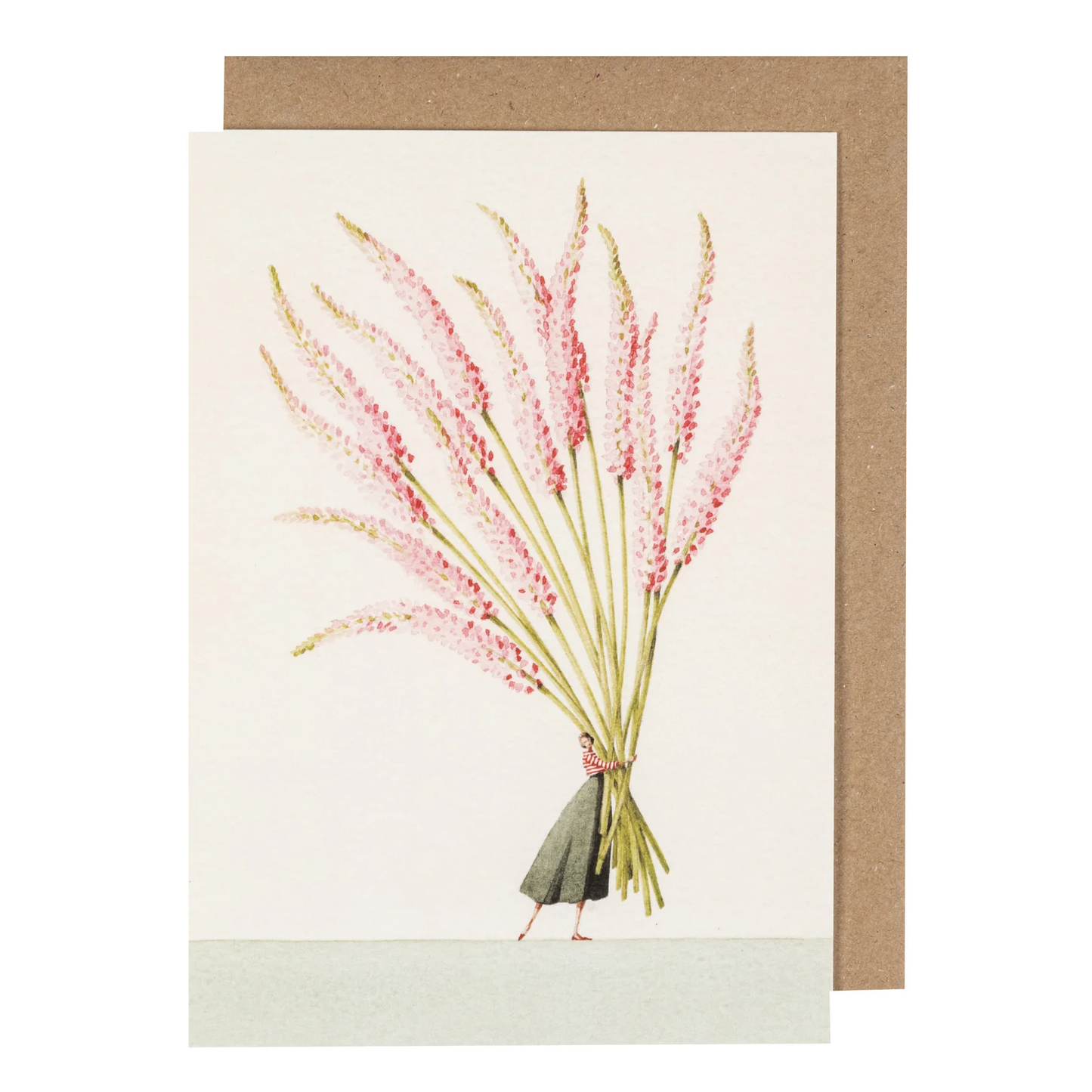 Foxtail illustration card