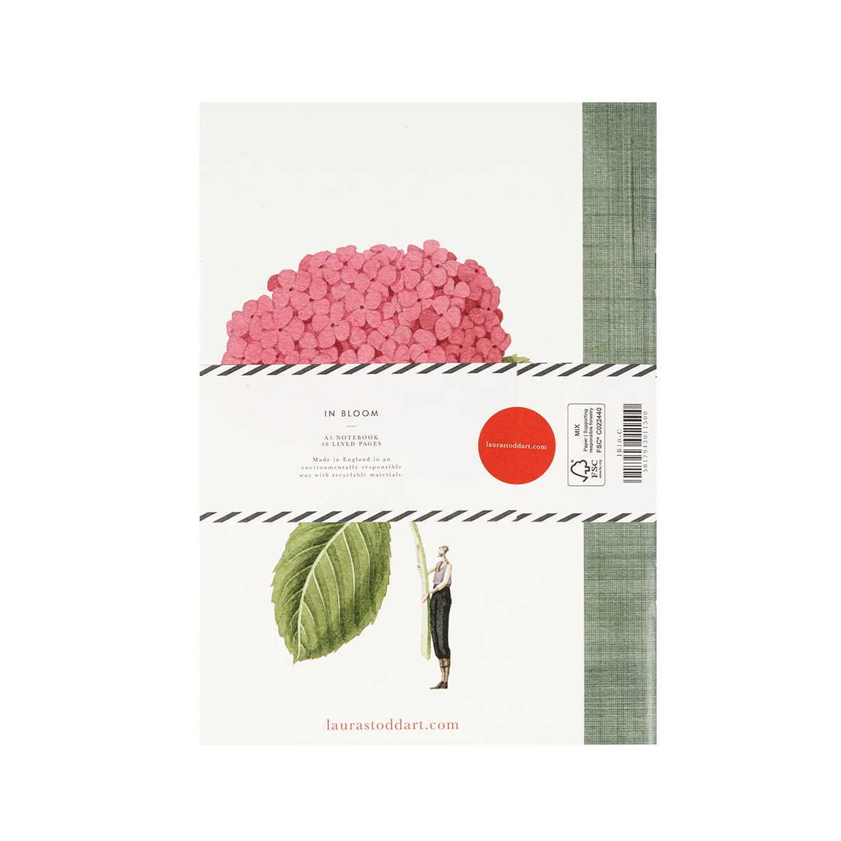 Laura Stoddart illustrated A5 notebook In Bloom