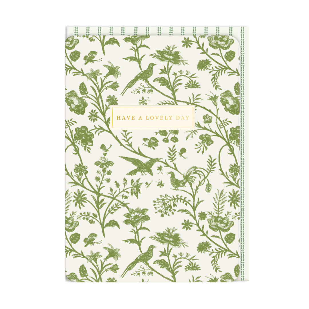 Laura Ashley embossed have a lovely day card