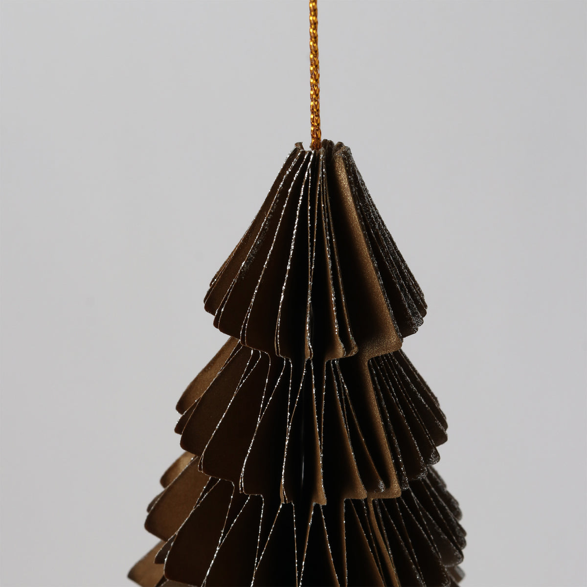 Le Papier Xmas tree gold with silver edge 40cm