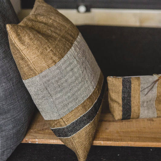 Belgian linen cushion cover Nairobi 50cm