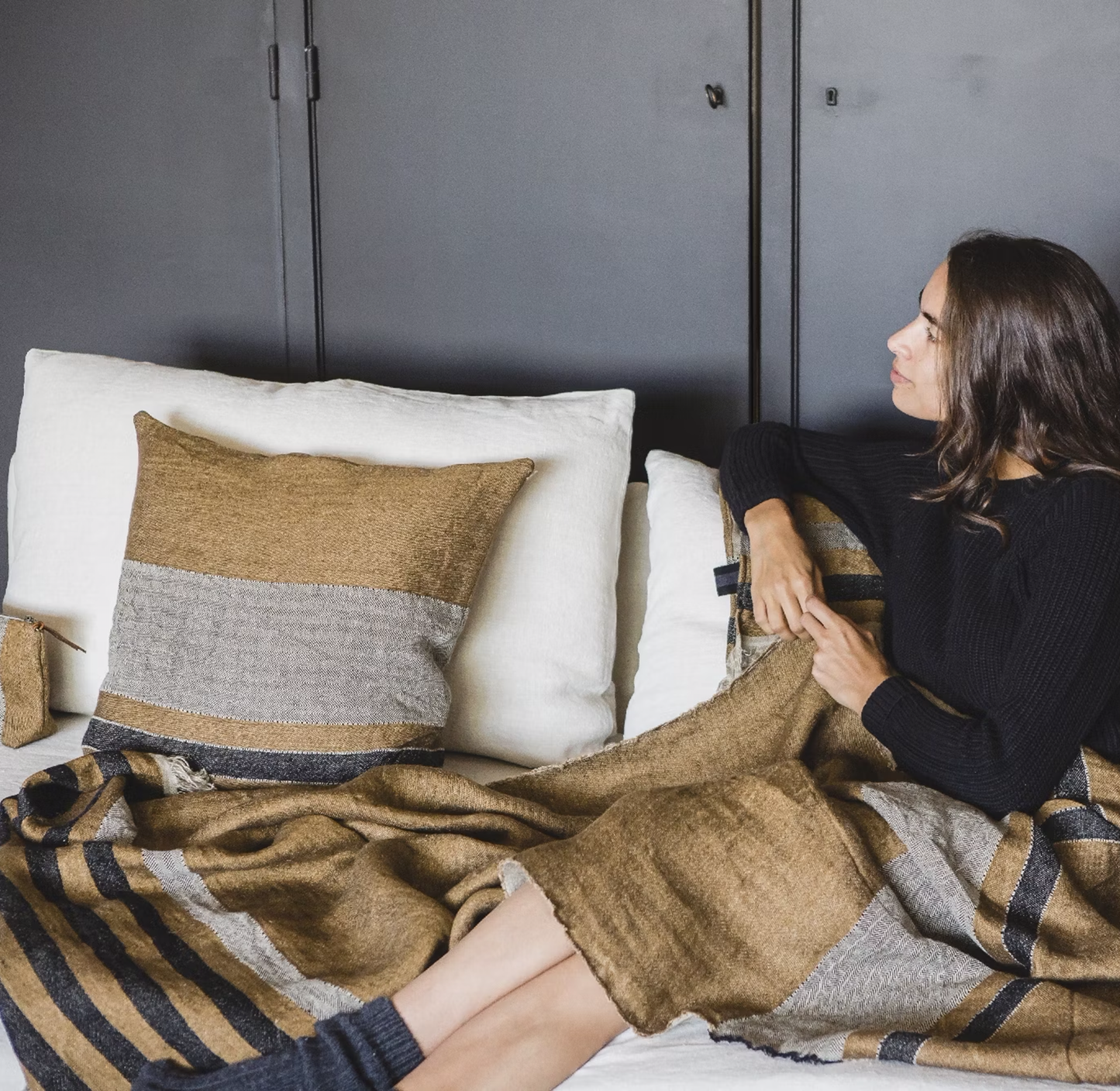 Belgium linen cushion cover nairobi 50cm