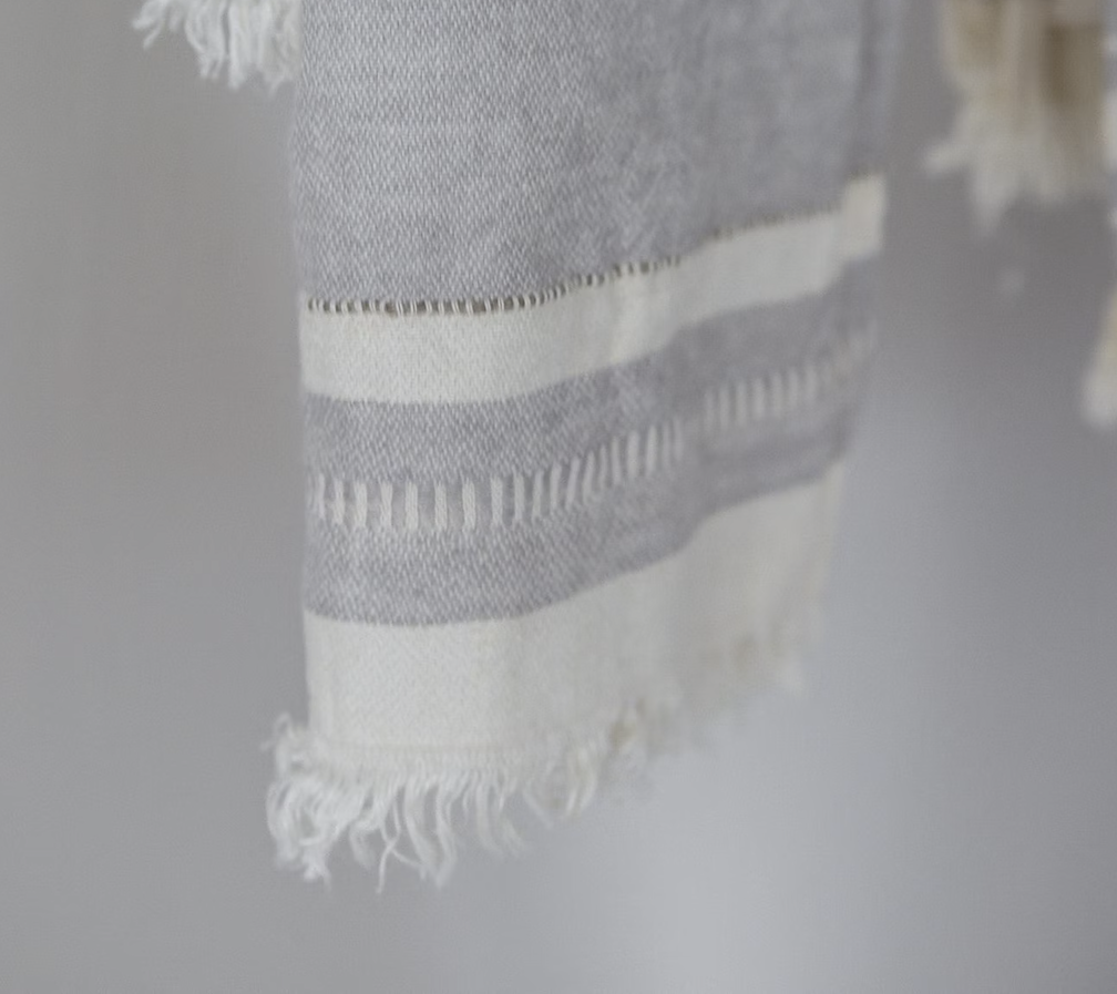 Belgian linen hand towel gent stripe